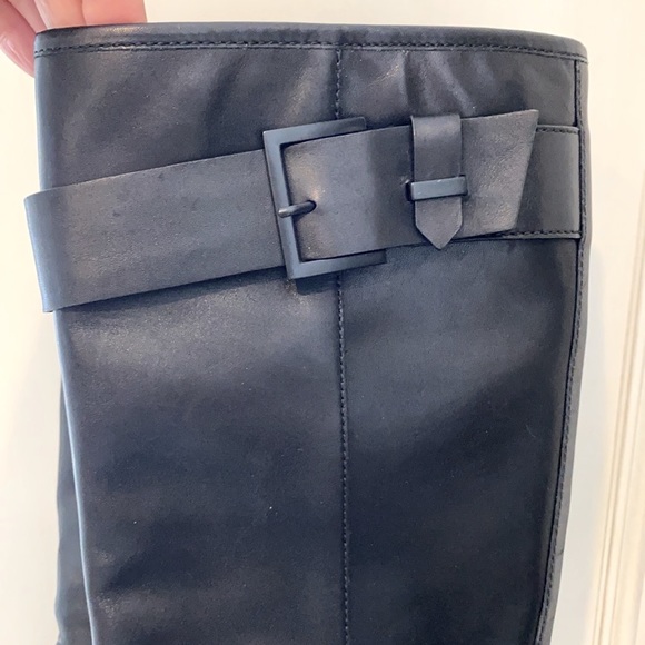 Brian Atwood Black Leather Riding Boots - Picture 9 of 13